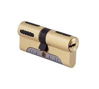 IFAM Cylindre haute sécurité WX1000, modèle 3030L, serrure de porte extérieure, protection anti-rupture, anti-perçage, anti-bumping, avec 5 clés, couleur laiton