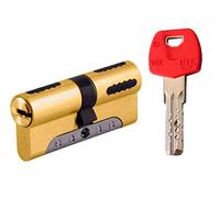 IFAM Cylindre haute sécurité WX1000, modèle 3535L, serrure de porte extérieure, protection anti-rupture, anti-perçage, anti-bumping, avec 5 clés, couleur laiton