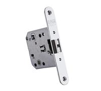 IFAM Poignée de porte W147 RHN, avant rond, finitions en nickel, entrée 47 mm, serrure de porte intérieure et extérieure, sécurité, anti-crochetage, serrure, système antivol, poignée, fermeture