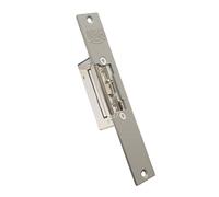 IFAM Serrure électrique E-Strike B2A1AND04G, Ouvre-porte réversible symétrique, Largeur 16 mm, Loquet radial réglable, avant court gris, porte en bois et aluminium intérieur extérieur sécurité