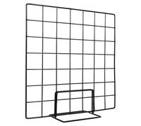 IFANLANDOR Présentoir à Grille Métallique Noir, Panneau de Bureau pour | Fer, Montage Simple et Rangement Facile, Usage Polyvalent pour Salons, Foires et Créations