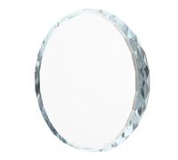 IFANLANDOR Présentoir pour Mascotte Base en Verre Ronde antidérapante Support d'exposition Polyvalent pour Bijoux et Artisanat Accessoires légers Portables