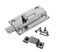 IFBWZYSC Loquet de verrouillage, boulon coulissant, boulons de verrouillage de porte, loquet de porte en acier inoxydable épais, verrou à barillet coulissant, loquet coulissant pour la sécurité de la