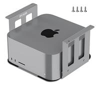 IFCASE Support de Bureau en Aluminium pour Mac Studio M4 M3 M2 M1 Max, Ultra avec Coussinet Anti-Rayures (Argent)
