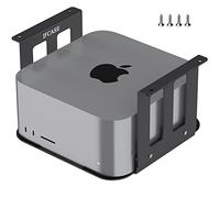 IFCASE Support de bureau en aluminium pour Mac Studio M4 M3 M2 M1 Max, Ultra avec coussinet anti-rayures (Noir)