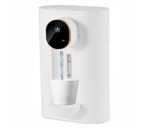 iFCOW Distributeur automatique de rince-bouche mural sans contact avec 2 tasses magnétiques et 3 niveaux de distribution pour salle de bain 540 ml