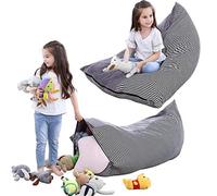 iFCOW Sac de Haricot Chaise Enfants Jouet en Peluche Animal de Stockage Pliable Extra Large Pochette Bande Canapé pour Les Enfants