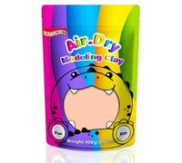 iFergoo Argile séchée à l'air libre, argile à modeler ultra légère, argile magique à faire soi-même, cadeau pour enfants pour filles et garçons, 100 g (argile pour la peau)