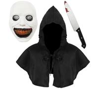 IFHDO Masque de Demon,Masque de Terreur d'Halloween,Horreur Demon Masque,Masques en Latex Effrayants,Masque pour Halloween Carnaval Déguisement Costume Cosplay