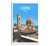 IFHSIGoe Plaque en métal Florence - Décoration murale vintage - Décoration murale pour maison, cuisine, bar, terrasse, grotte - 20 x 30 cm