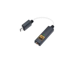 iFi GO link Adaptateur DAC USB-C amplificateur casque Hi-Res 32 bits | Prise casque 3,5 mm plaquée or, audio haute résolution 384 kHz, décodage MQA et amélioration de la gamme dynamique