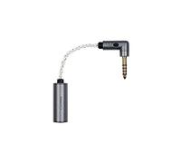 iFi iEMatch 4.4mm Balanced Male to Female Headphone Jack In-Ear-Monitor Audio Amplifier/Optimizer/Attenuator. Comprend des bouchons d'oreille en mousse souple et une pochette de transport.