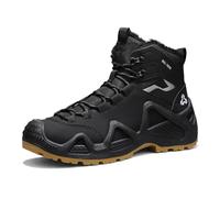 IFIKK Bottines de Neige Hautes Homme, Imperméables Antidérapantes, Fourrées Chaudes Inverno, Design Unique Haute Reconnaissance, Idéales Montagnes Neige et Streetwear Quotidien (Noir,46)