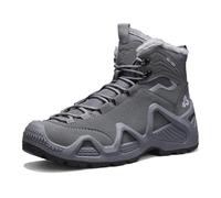 IFIKK Bottines de Neige Hautes Homme, Imperméables Antidérapantes, Fourrées Chaudes Inverno, Design Unique Haute Reconnaissance, Idéales Montagnes Neige et Streetwear Quotidien (Gris,43)