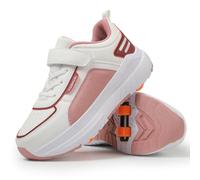 IFIKK Chaussures à roulettes 2 en 1 pour Enfants et Adolescents, Design à Quatre Roues, Roues Invisibles, Baskets de Sport en Plein air, Grandes Tailles pour Filles et garçons
