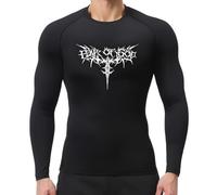 IFIKK Homme Compression Chemise Manches Longues Anime Imprimé Gym Sport Séchage Rapide Gym T-shirts Fitness Maillot de corps sportif Élasticité Hauts Homme, St001, M