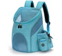 IFIKK Sac à Dos Chien Chat Sac de Transport de Voyage Sac à Dos de Transporteur Pliable Double épaule Sac Kangourou Chien Ventral Poitrine Respirant et Pliable pour Chiot Chat Petit Chien