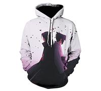 IFIKK Sweat à Capuche Garçon 3D Anime Pull Sweats à Capuche Japonais Anime Cosplay Vetement Enfants Hoodie Uzumaki Uchiha Sasuke Sweat à Manches Longues Vetement (Style 27, L)