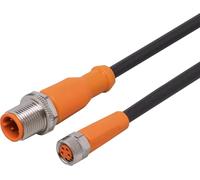 ifm Electronic EVC242 Jonction mâle, droit, femelle, droit 1 m Nombre de pôles: 4, 4 1 pc(s)