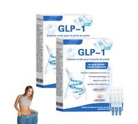 IFMAGIC GLP-1 Pro Solution orale,Avancé GLP-1 Solution orale pour, gouttes à base d'extraits naturels de plantes pour la silhouette et le bien-être pour hommes et femmes (2boîtes(14pcs))