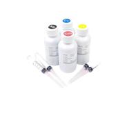 IFNSBUAYW Cartouche d'encre Rechargeable Couleur par Sublimation, Paquet de 4, Compatible avec Les Fournitures d'imprimante Sublijet HD Virtuoso SG400 SG800(1 Set Ink)