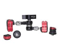 IFOOTAGE Bras magique articulé pour appareil photo numérique 17,8 cm avec vis filetées de 6,35 mm et 0,95 cm pour appareil photo reflex numérique/moniteur LCD/lumières LED, tête sphérique, grand écrou