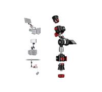 IFOOTAGE Bras magique de 17,8 cm avec vis universelle de 6,3 mm et 9,5 mm, super compatibilité, pour appareil photo reflex numérique, moniteur vidéo, flash, microphone