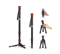 IFOOTAGE Monopode pour appareil photo Cobra 3 A180T, 180,3 cm avec pieds, monopode en aluminium compatible avec Sony Canon Nikon DSLR, charge utile de 8 kg
