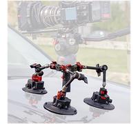 Ifootage Spider Crab Vehicle Camera Mount, 4 Supports à Ventouse pour Appareil Photo avec Corde De Sécurité pour Voiture, Bateau, Verre, Support De Téléphone Portable, Charge Utile Max 45 KG