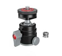 IFOOTAGE T31D Mini tête sphérique, charge de 5 kg, tête de trépied avec base rotative à 360°, vis de 6,35 mm et 3/8", sabot pour appareil à froid pour lampe de remplissage, microphone, smartphone