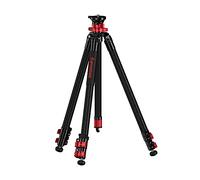 IFOOTAGE Trépied Vidéo en Fibre de Carbone 65"/165cm,3 Sections avec Pôle Central,Charge Maximale 17.6lbs/8kg,pour la Photographie Vidéo Canon, Nikon, Sony DSLR Caméscope,Trépied Gazelle TC6S