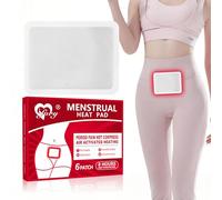 ifory Lot de 6 patchs chauffants pour crampes menstruelles, patchs de thérapie par la chaleur menstruelle, patchs thermiques adhésifs dans une boîte - Cadeau pour maman