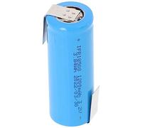 IFR 18500 Batterie LiFePo4 1200 mAh 3,2 V sans tête sans protection 49 x 18,15 mm avec cosse à souder Z