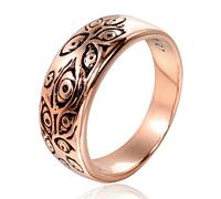 IFUAQZ Bague œil de Dieu pour homme en acier inoxydable noir et argent Taille 5 à 14, Métal, Aucune pierre précieuse