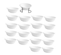 ifundom 1 Ensemble Bol Alimentaire Jetable pour Animaux de Écuelles Papier avec Support pour et Chiens pour Nourriture et Eau Pratique et