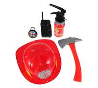 ifundom 1 Ensemble Casque de Pompier Extincteur Factice et Accessoires Activités de Simulation et Fête Déguisée Amusement Interactif pour Garçons et Filles