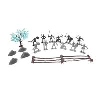 ifundom 1 Ensemble de Jouets de Chevaliers médiévaux : Figurines de Guerriers et de Soldats de Plomb - Figurines d'armée en Plastique pour garçons, idéales pour Les fêtes d'anniversaire