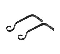 ifundom 1 Ensemble Support de Pot de Fleurs Suspendu Lot de Crochets Muraux Noir pour Panier à Fleurs Lanternes et Décorations Extérieures