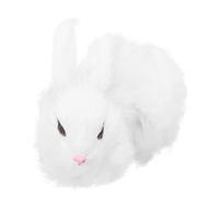 ifundom 1 Pièce Simulation De Lapin en Peluche De Lapin De Simulation Mini Lapin en Peluche Lapin Réaliste Blanche