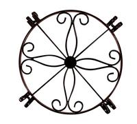 ifundom 1 Pièce Support de Pot de Fleur en Fer forgé Sol Stands de Plante Titulaire de l'usine des Stands Rester Support végétal Support de jardinière Pot de Fleurs avec Support Métal Café
