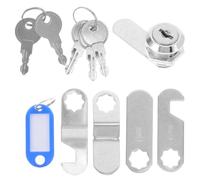 ifundom 1 Set Serrure à Came pour Boîte aux Lettres et Verrou de Porte avec ntirouille, en Fer et Plastique, Sécurité Assurée pour Armoires et Boîtes à Outils