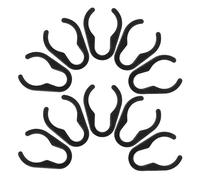 ifundom 10 Clips Câble Micro en Plastique Solide Support de Câble pour Pied de Micro Serrage-Câble Flexible Maintien Sécurisé Utilisation en Studio et Karaoké