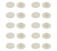 ifundom 10 Ensembles Écrous et Rondelles en Plastique Beige pour Perchoirs à Oiseaux, Accessoires Solide et Faciles à Nettoyer, Adaptés aux Perchoirs pour Perruches et Pinsons