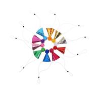 ifundom 10 pièces Chapeaux Anniversaire pour Animaux de Compagnie Ensemble Chapeaux Festifs pour Chiens et avec Pompons Décoration Amusante et Ajustable pour Souvenirs Lors des