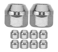 ifundom 10 pièces Écrous de Roue Camion Acier Écrous Ouverts pour Goujons de Roue Adaptés Flasque Pneus