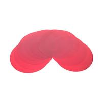 ifundom 10 Pièces Film Diffuseur de Lumière Rond Rouge Auto-adhésif pour | Dimming, Ambiance Modifiée, Installation Facile, Photo et Salles à Manger