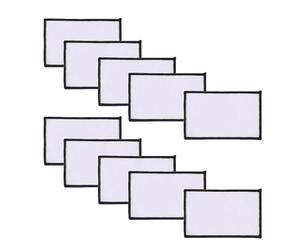 ifundom 10 Pièces Patch Thermocollant Blanc en Tissu Non Tissé Résistant la Décoloration et Cousable, pour Vêtements et Chapeaux en DIY