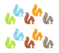 ifundom 10 Pièces Porte-sachet de Thé en Silicone Forme Écureuil Créatif et Mignon, Multi-fonction pour Tasse et Mug, pour Bar et Moment de Thé, Support Pratique et Original