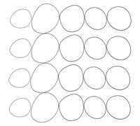 ifundom 10 sachets de Joints pour Fond de Montre - Assortiment de Joints toriques en Caoutchouc - Rondelles de Rechange en Caoutchouc de 0,5 à 0,9 mm pour horlogers