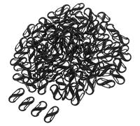 ifundom 100 Crochets en Alliage de Zinc Noir Électrophorétique Doubles Têtes S 20 MM Mousquetons à Clip pour Fabrication Bijoux Connecteurs Colliers Bracelets DIY Rangement Polyvalent